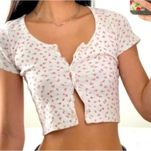 Brandy Melville button down t shirt